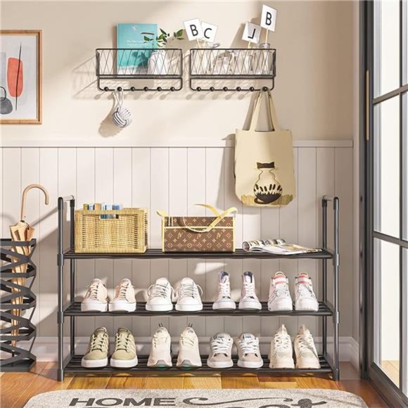 Amazon.com: OYREL Shoe Rack Tall, Sturdy Metal Shoe Rack  OYREL Shoe Rack for Closet Sturdy Storage Metal Organizer Entryway Shoes